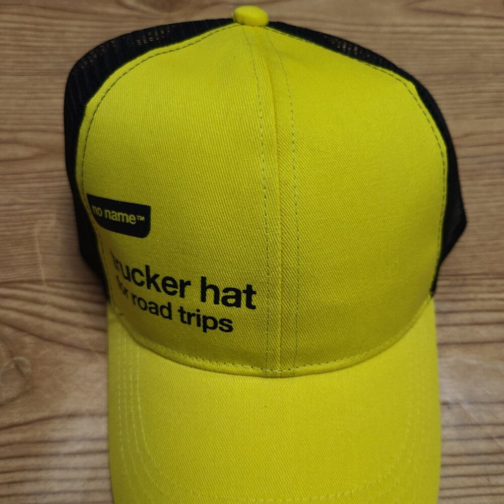 No Name "trucker hat for road trips" snapback Trucker hat (NEW)